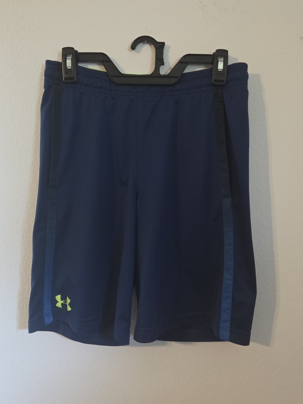 Under Armour Men's Heatgear Loose Fit Athletic Shorts Sports navy blue Sz Medium